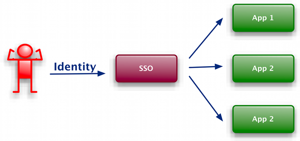 user interact with applications with SSO